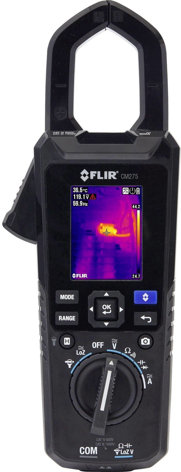 FLIR CM275 proudové kleště integrovaná termokamera, datalogger CAT IV 600 V, CAT III 1000 V