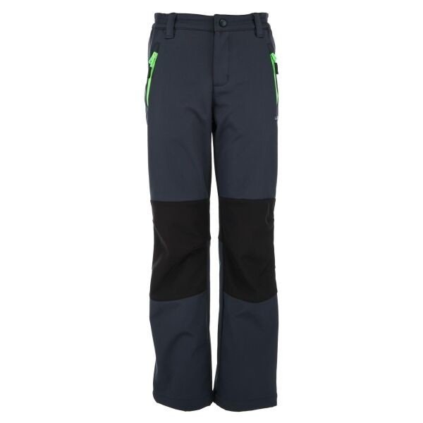 Lewro ZIKAI Dětské softshellové kalhoty, tmavě šedá, velikost 116-122