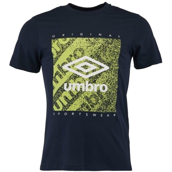 Umbro FW GRAIN GRAPHIC TEE Pánské triko, tmavě modrá, velikost XXL