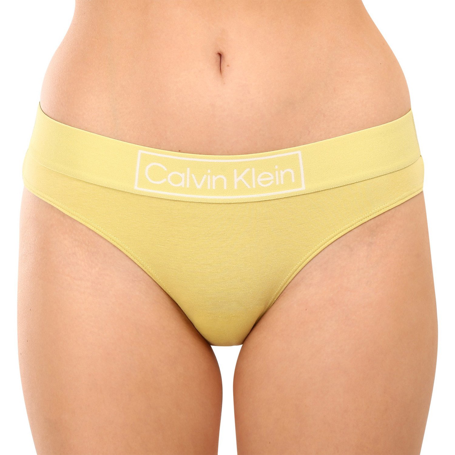 Dámské kalhotky Calvin Klein žluté (QF6775E-9LD) XS