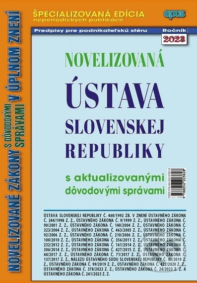 Novelizovaná Ústava Slovenskej republiky - Epos