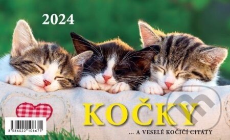 Kalendář stolní 2024 Kočky - BB/art