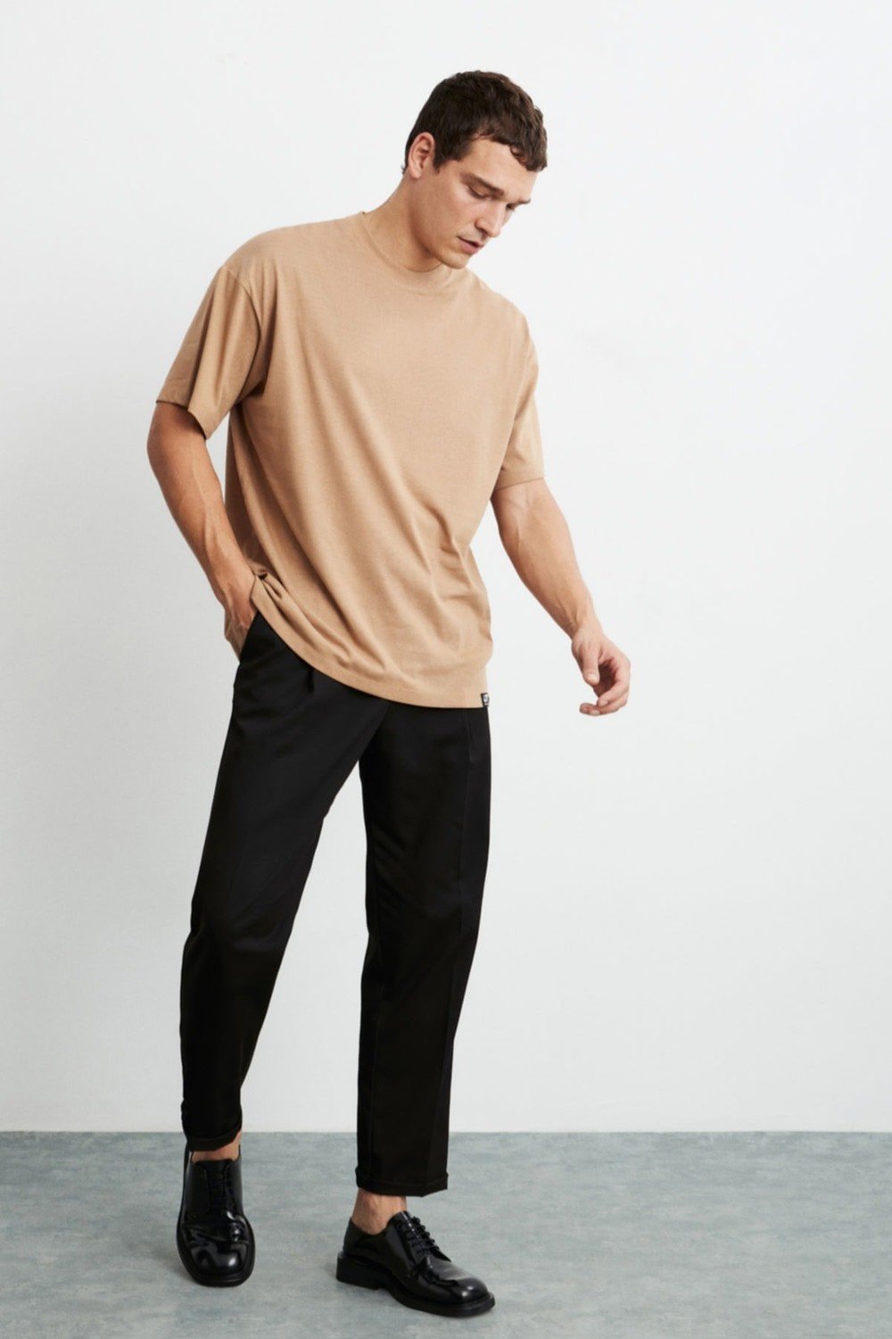 GRIMELANGE T-Shirt - Brown - Oversize