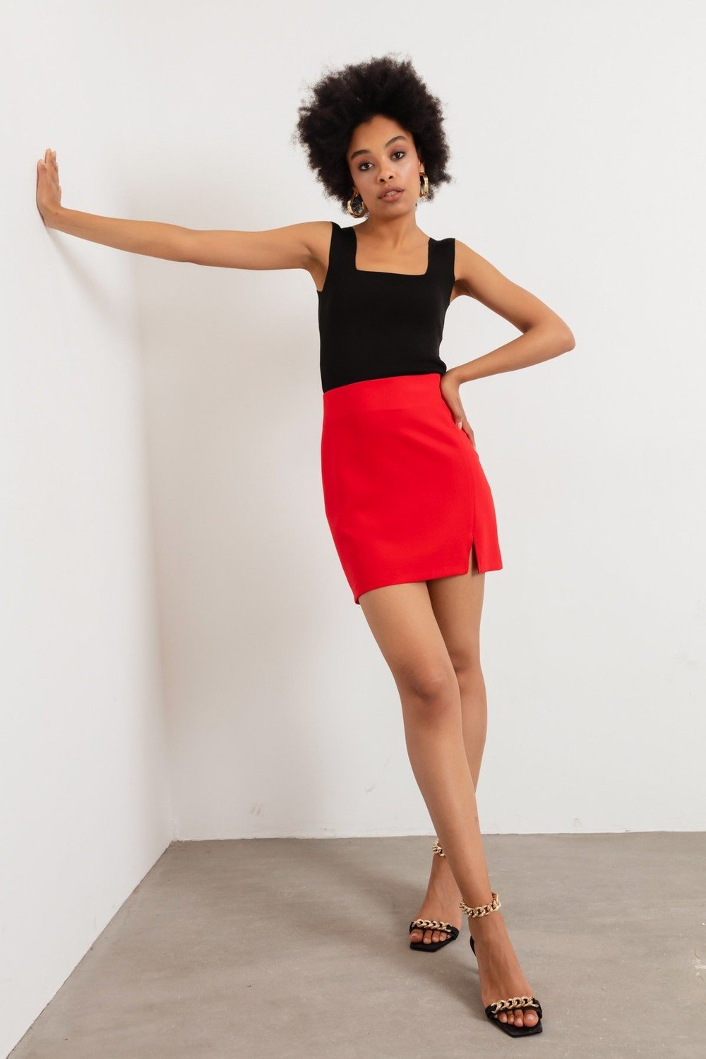 Lafaba Skirt - Red - Mini