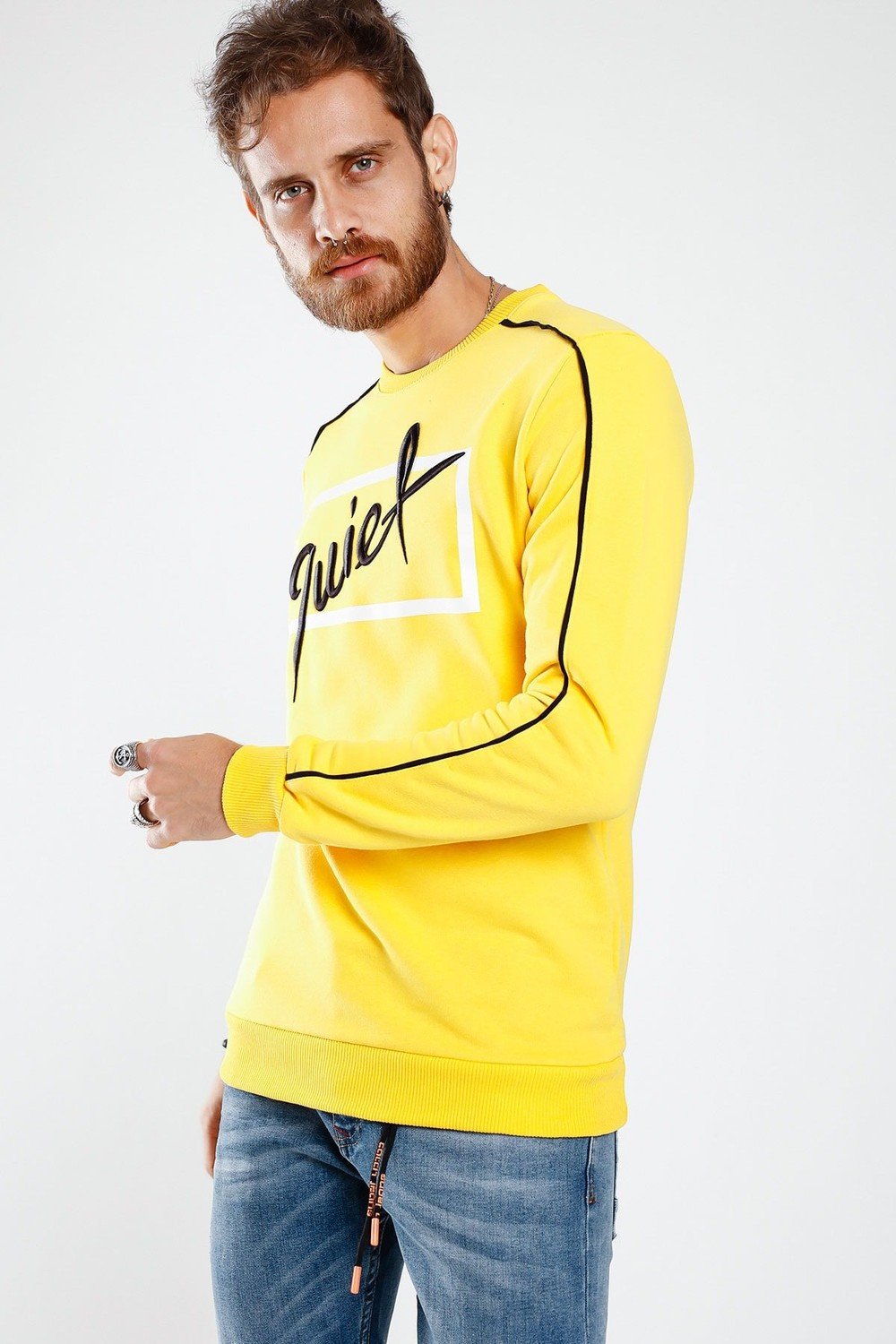 Lafaba Sweatshirt - Yellow - Regular fit