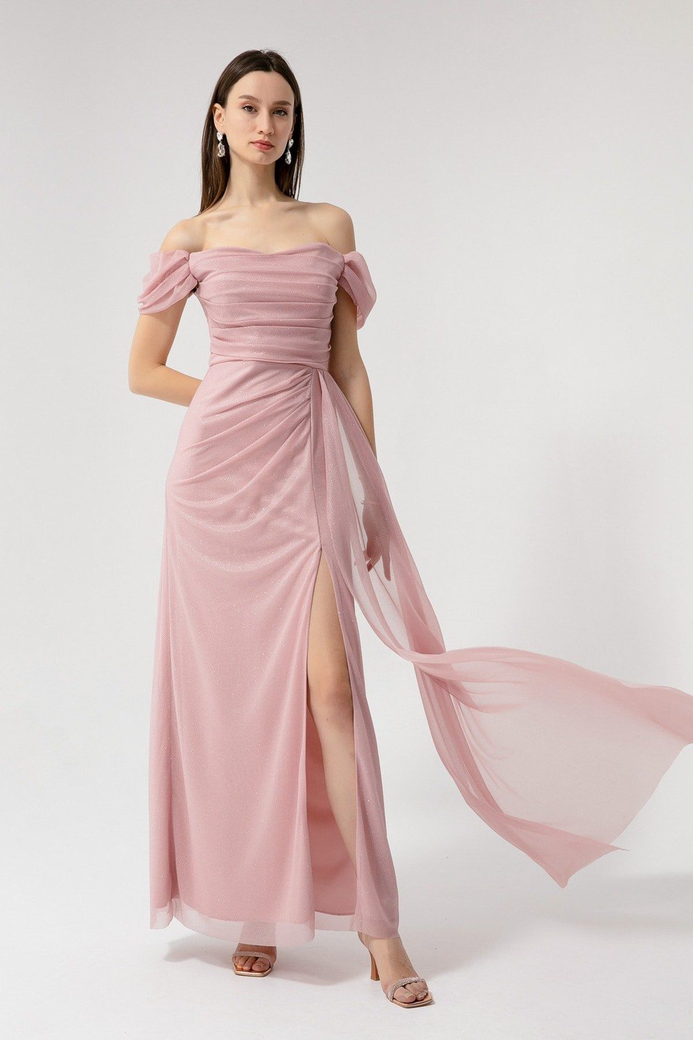 Lafaba Evening & Prom Dress - Pink - Wrapover