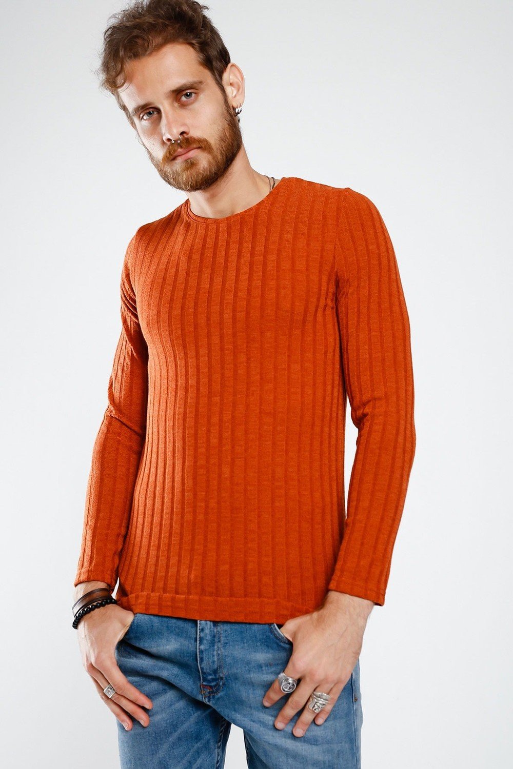 Lafaba Sweater - Orange - Regular fit