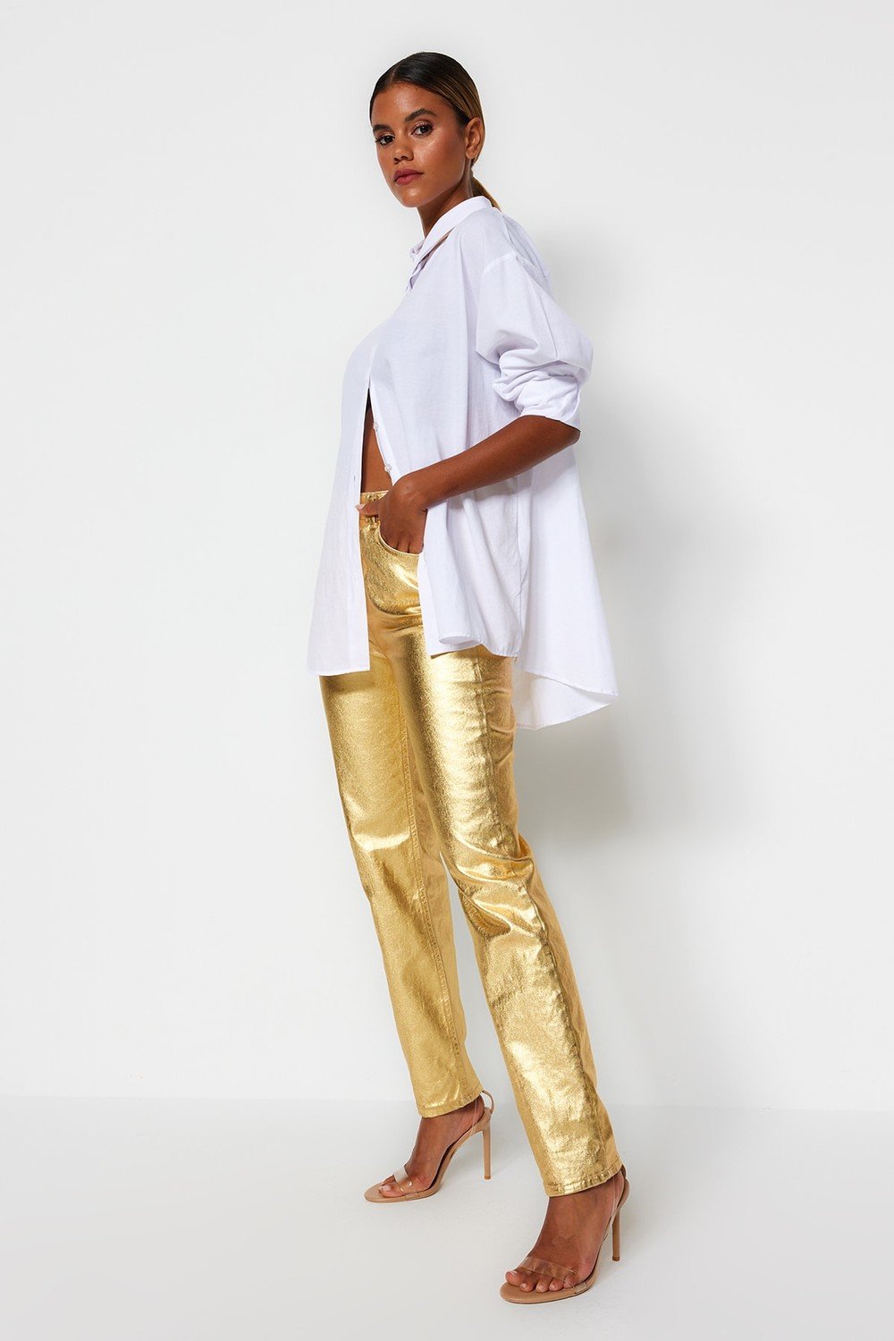 Trendyol Jeans - Gold - Straight