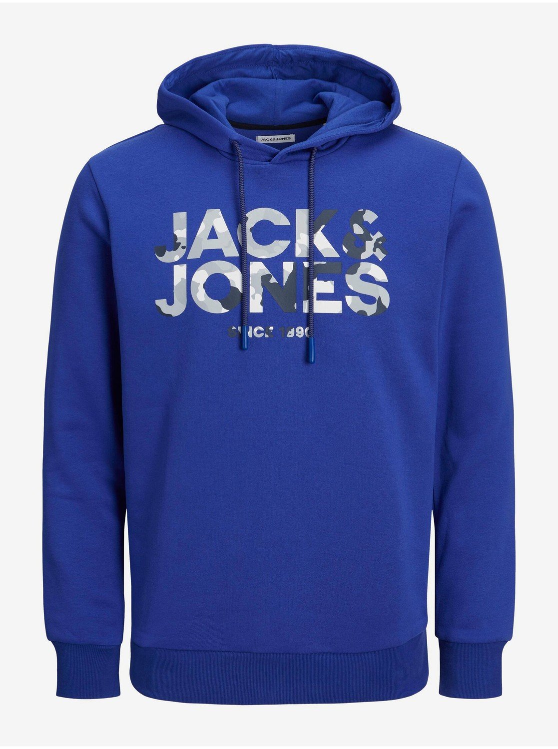 Tmavě modrá pánská mikina s kapucí Jack & Jones James - Pánské