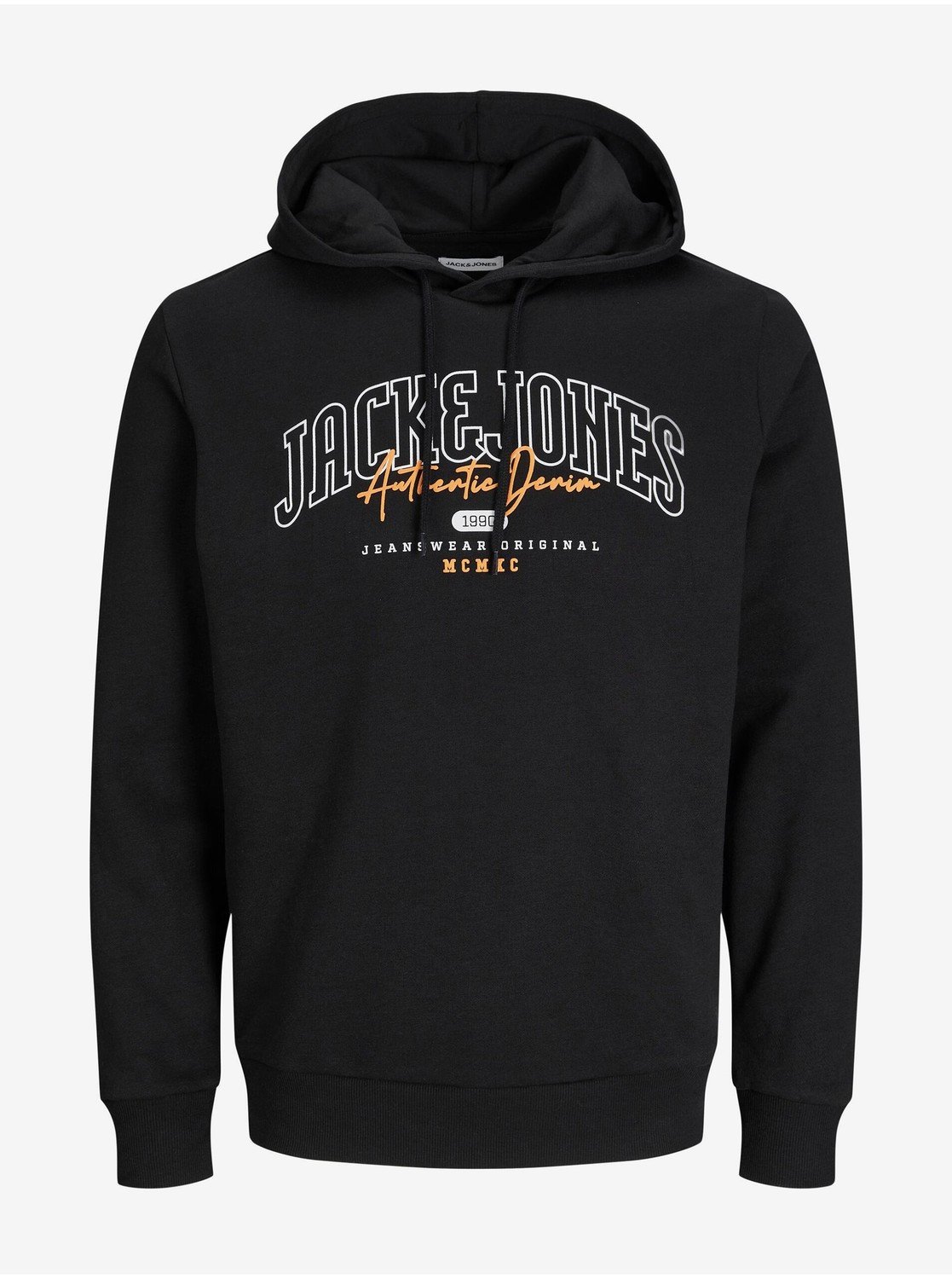 Černá pánská mikina s kapucí Jack & Jones Larry - Pánské