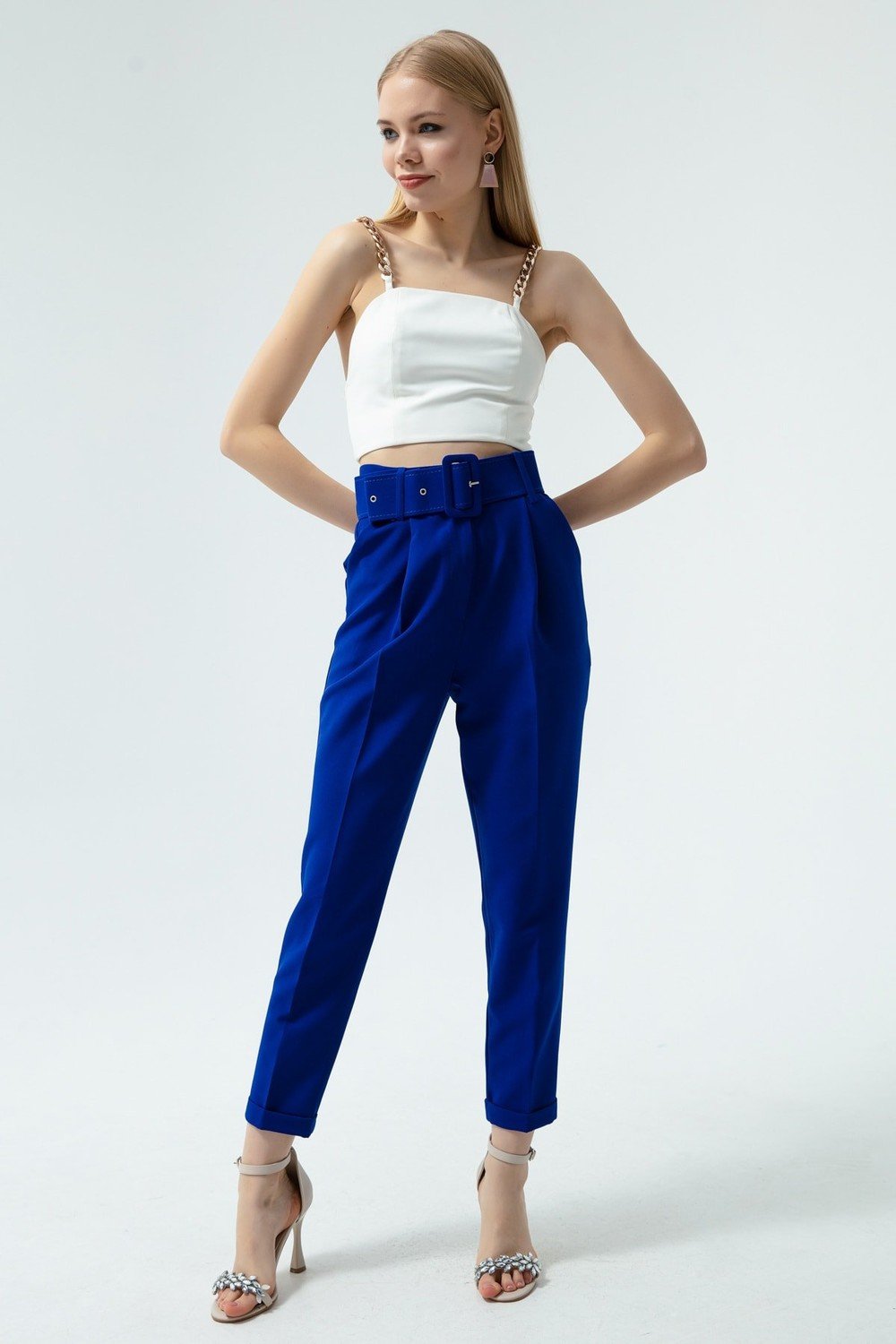 Lafaba Pants - Dark blue - Straight