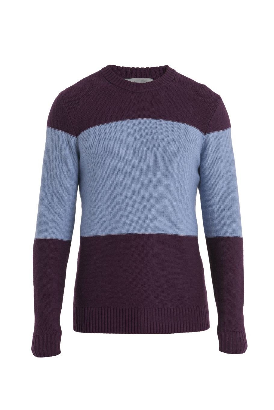 ICEBREAKER Mens Waypoint Crewe Sweater, Nightshade/Kyanite (vzorek) velikost: M