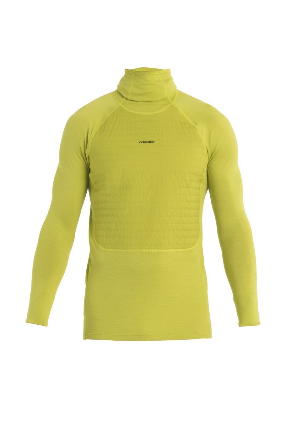 ICEBREAKER Mens ZoneKnit Insulated LS Hoodie, Bio Lime velikost: M