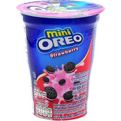 Oreo Mini sušenky v kelímku Jahoda  61,3 g