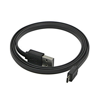 Logo USB kabel (2.0), USB A samec reversible - microUSB samec reversible, 1m, reversible, černý, blistr