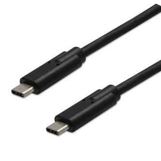 USB kabel (3.2 gen 2), USB C samec - USB C samec, 1m, 10 Gb/s, 5V/3A, černý