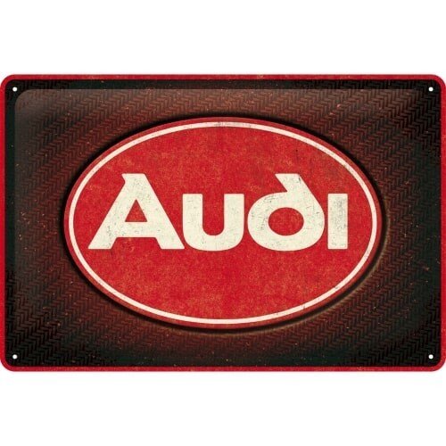 Postershop Plechová cedule Audi - Red Shine, (30 x 20 cm)