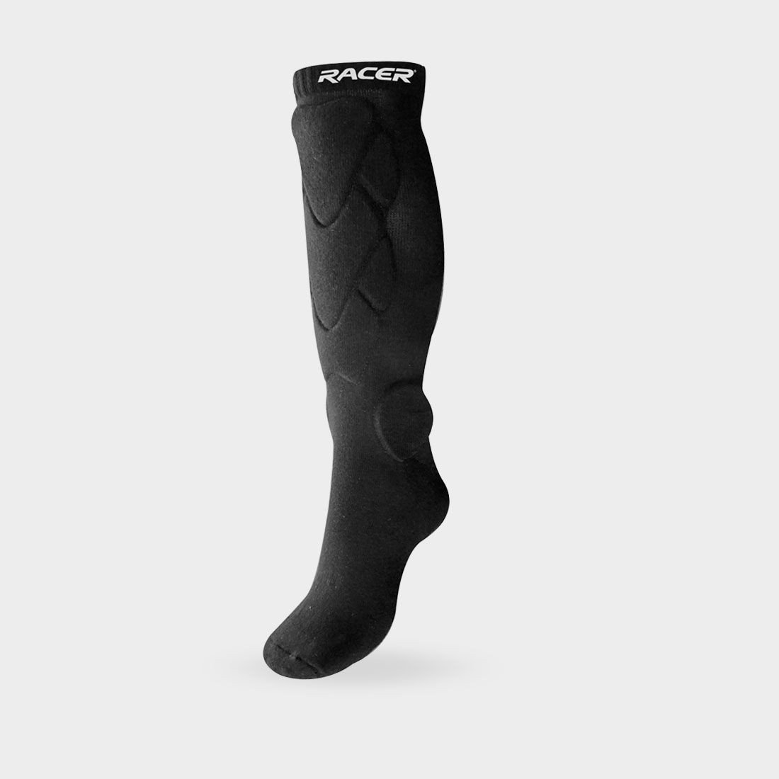 RACER ANTI-SHOX, ponožky s chrániči (černá, vel. 35-38)