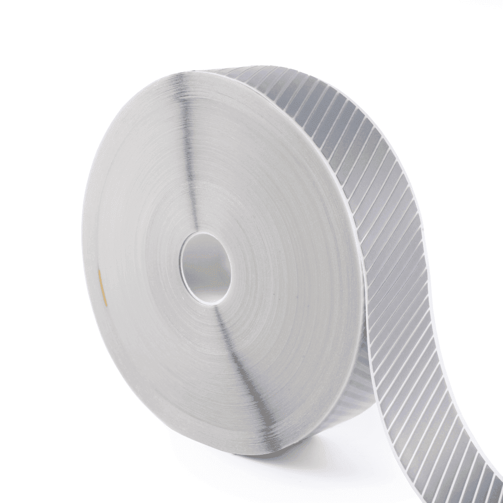 Reflexní šrafovaná nažehlovací páska na textil Prodej na metry, šíře 50 mm x 1 m - Kód: 17720