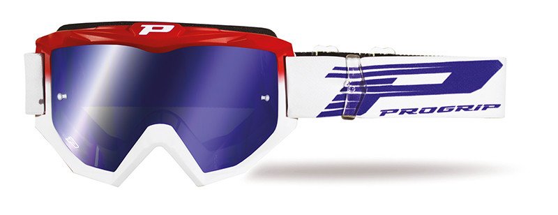 PROGRIP 3201 MX brýle červené/bílé (modré sklo)