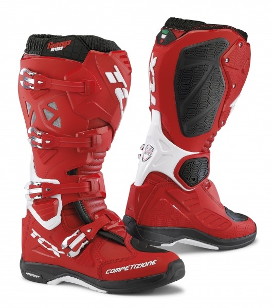TCX COMP EVO 2 MICHELIN® Moto boty červená/bílá 43