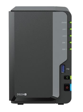 Synology DS224+ 2xSATA server, 2x Gb LAN