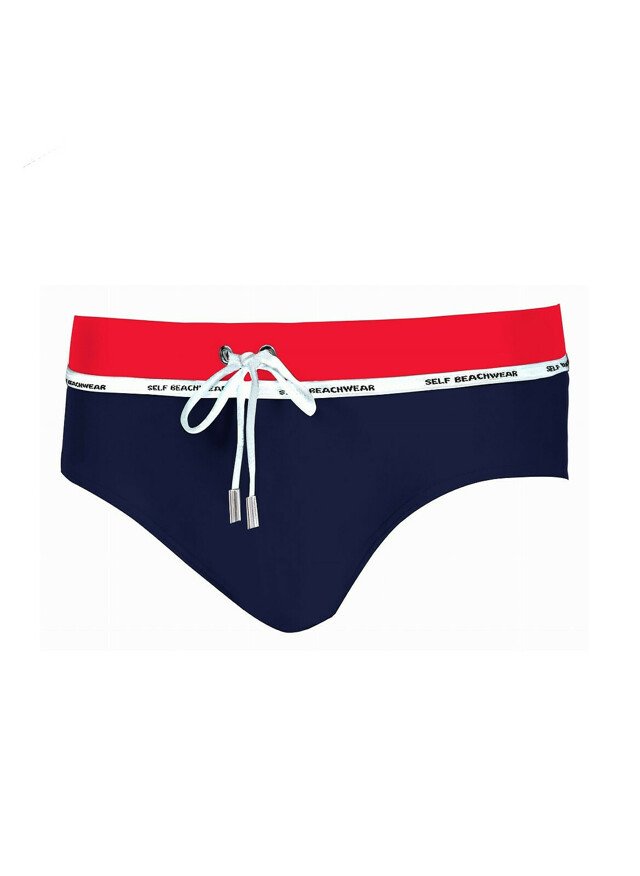 Pánské plavkové slipy Self L5 M-3XL - L - tmavě modrá