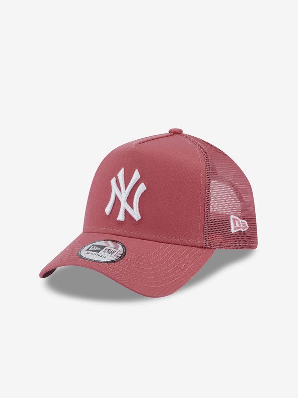 New Era New York Yankees League Essential Trucker Kšiltovka Růžová