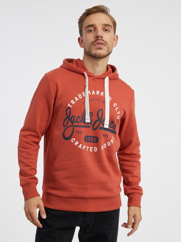 Jack & Jones Mikk Mikina Oranžová