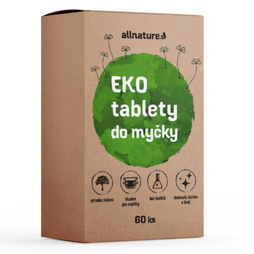 Allnature EKO tablety do myčky 60ks