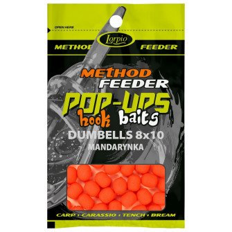 Lorpio - Hook Baits Pop Up Dumblles 8x10mm Mandarinka 15g