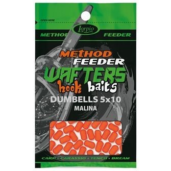 Lorpio - Hook Baits Wafters Dumblles 5x10mm Malina 15g