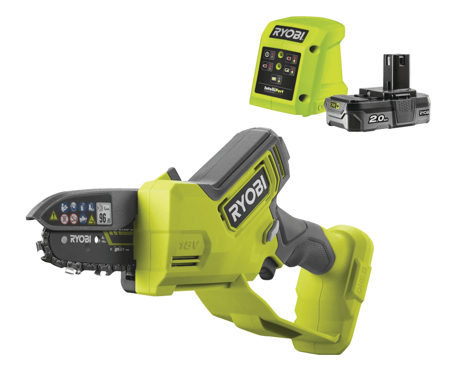 Ryobi RY18PSX10A-120 ONE+ aku řetězová pila 1x2.0Ah