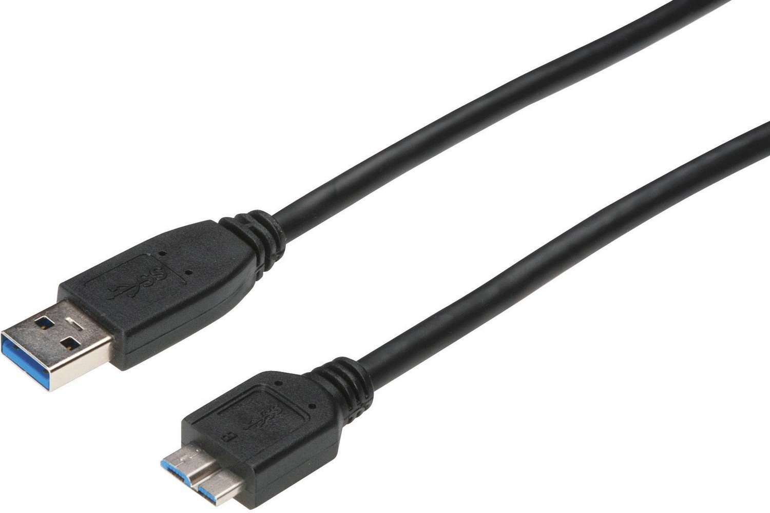Digitus USB kabel USB 3.2 Gen1 (USB 3.0 / USB 3.1 Gen1) USB-A zástrčka, USB Micro-B 3.0 zástrčka 1.80 m černá AK-112341