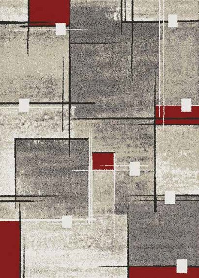 Kusový koberec Pherris 30241-0264 red/beige - 120x170 cm
