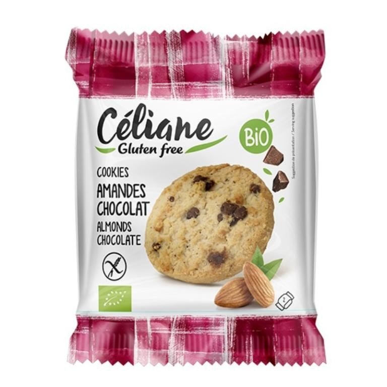 Celiane glutenfree Celiane bezlekové sušenky s kousky mandlí a čokolády 50 g