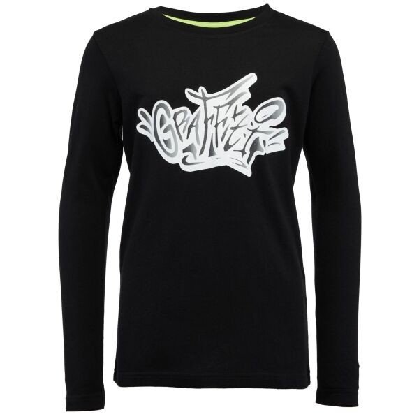 Lewro ZAWAR Chlapecké triko, černá, velikost 128-134