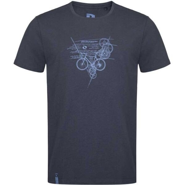 Loap BRAVEC Pánské triko, tmavě modrá, velikost L