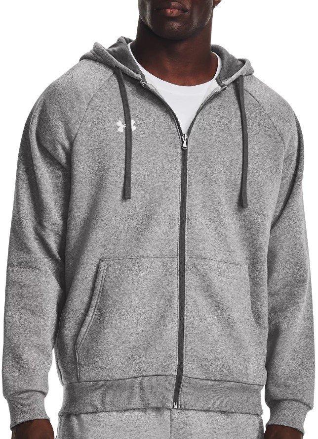 Mikina s kapucí Under Armour UA Rival Fleece FZ Hoodie-GRY