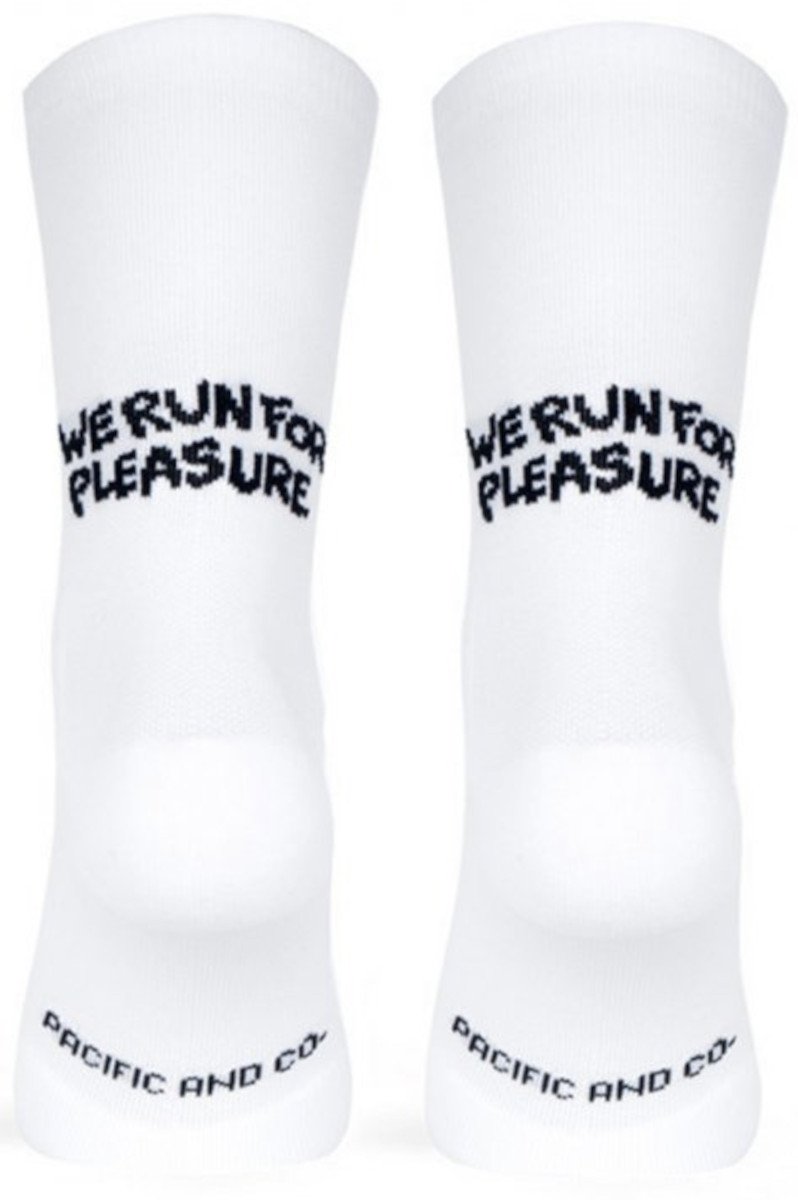 Ponožky Pacific and Co RUN FOR PLEASURE (White)