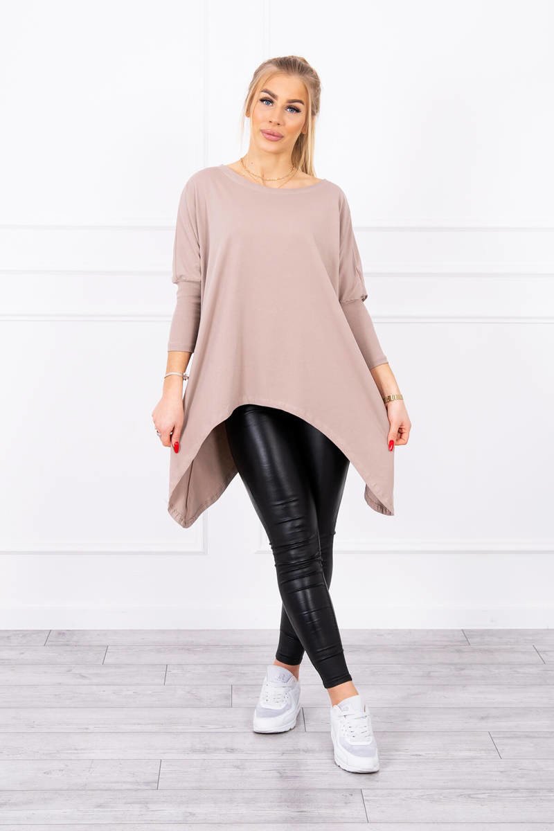 Kesi Dámská oversize halenka Demetra tmavě béžová Univerzální