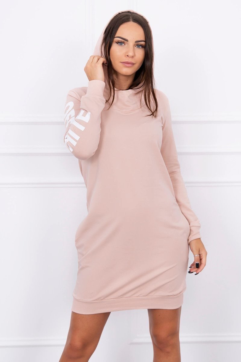 Kesi Dámské mikinové šaty Dulces béžová Univerzální