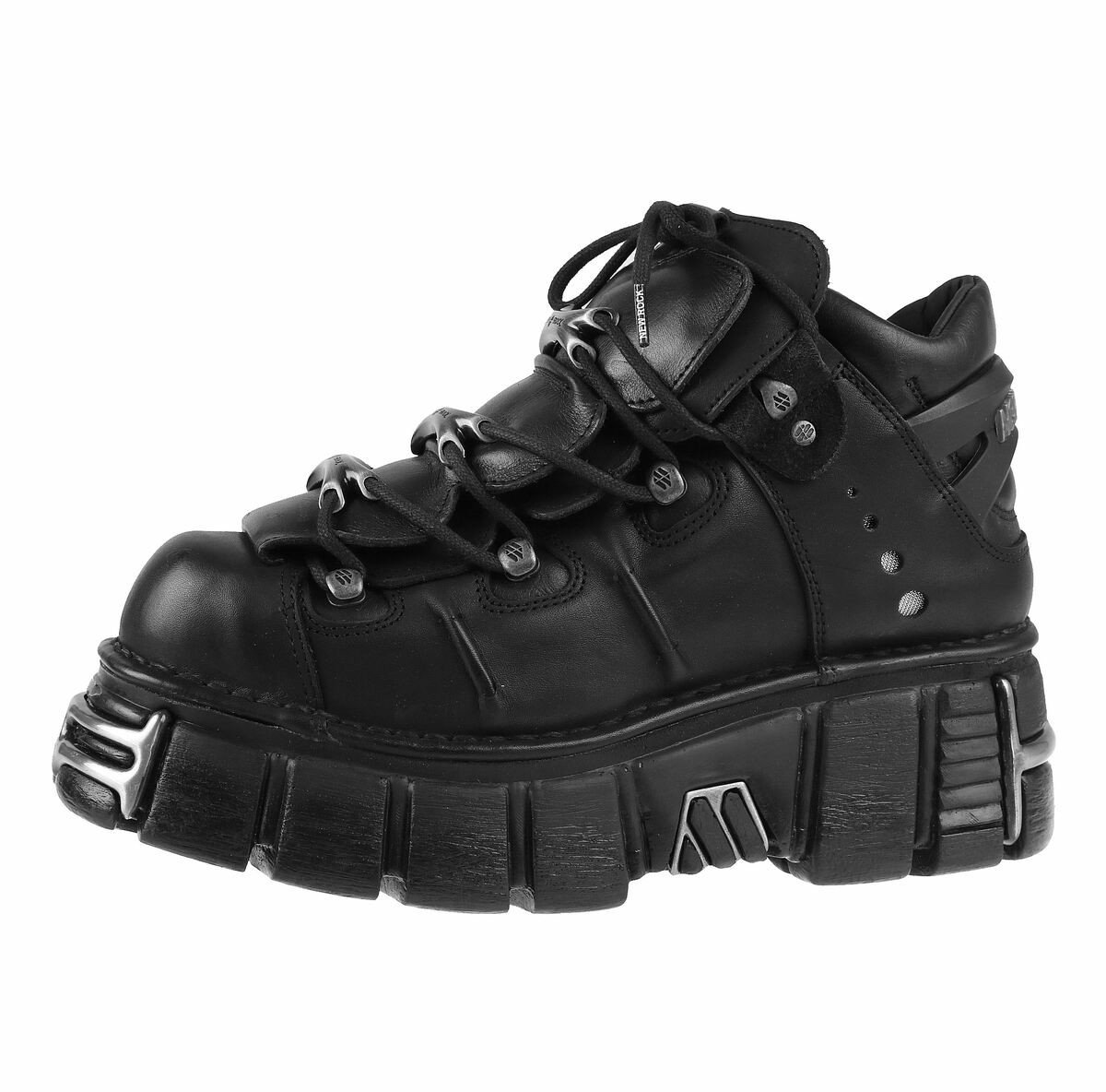 boty kožené dámské - String Shoes (106-S1) Black - NEW ROCK - M.106-S1 36