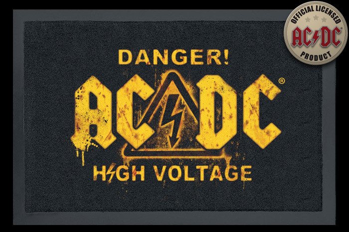 rohožka AC/DC - Danger - ROCKBITES - 100824
