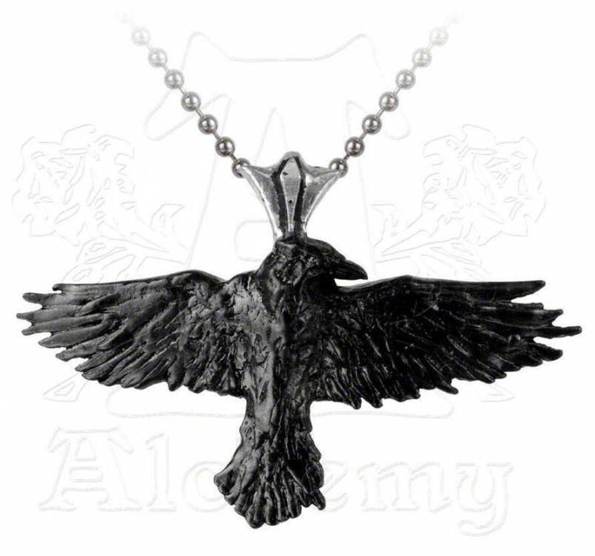 obojek ALCHEMY GOTHIC - Black Raven - P193