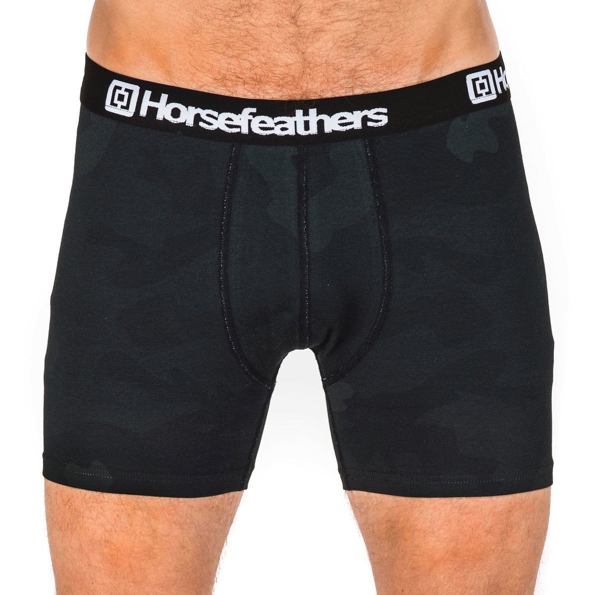 boxerky pánské HORSEFEATHERS - SIDNEY - BLACK CAMO S