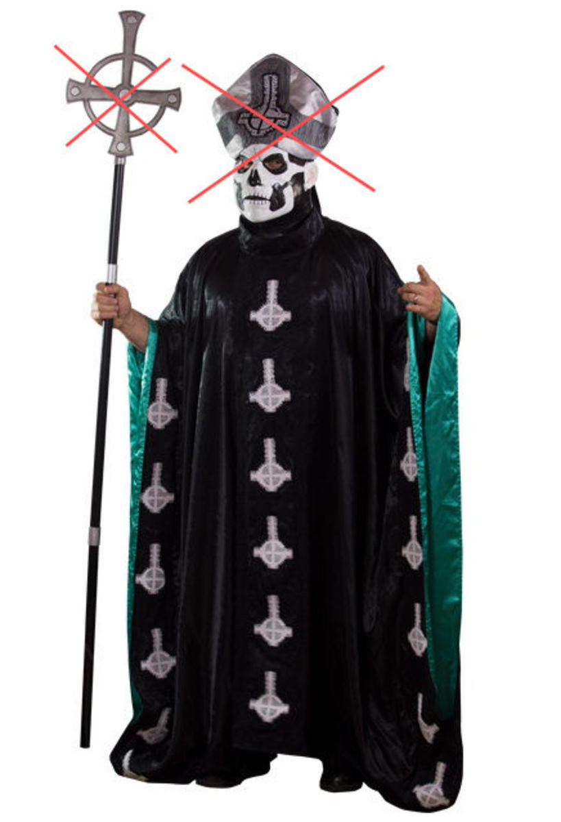 plášť (kostým) Ghost Pope Emeritus II