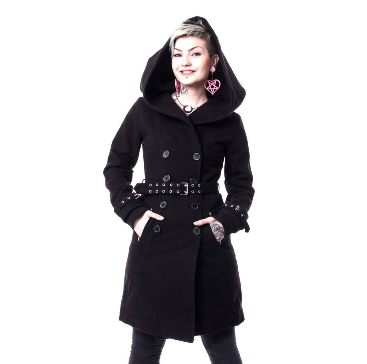 kabát dámský VIXXSIN - DECAY - BLACK S