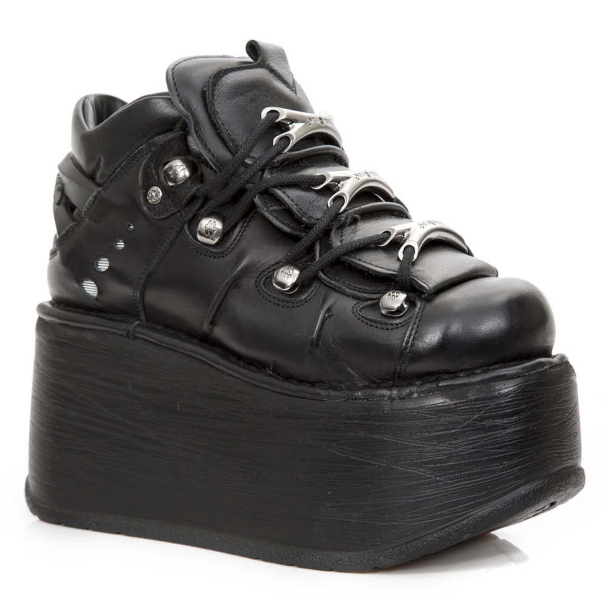 boty kožené dámské - ITALI NEGRO - NEW ROCK - M.EP106-S1 36