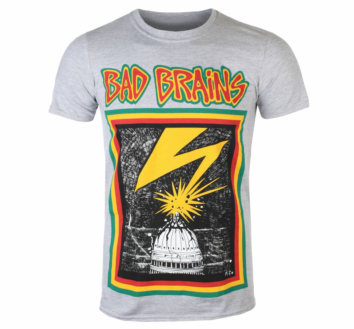 Tričko metal Bad Brains - GREY - PLASTIC HEAD - PH10983 S